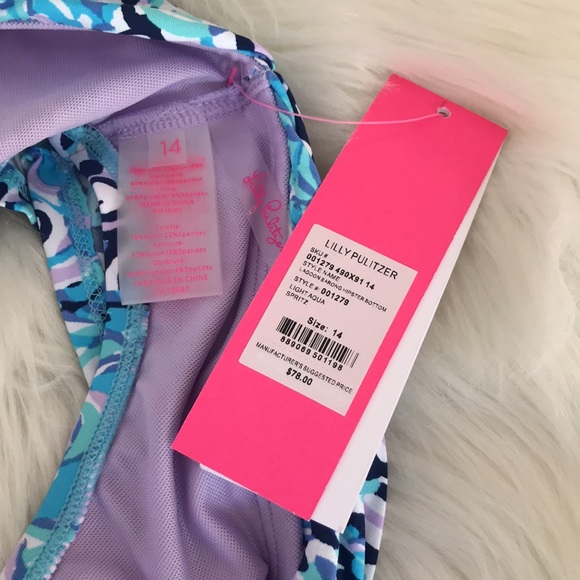 Lilly Pulitzer lagoon sarong hipster bikini bottom - Picture 6 of 6